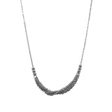 .925 7 Strand Silver Cable Necklace
