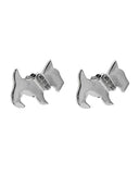 .925 Scottie with Crystals Stud Earrings