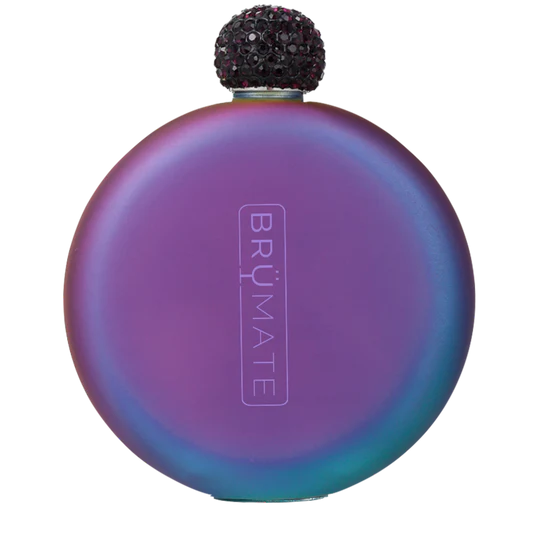 Brumate- 5oz Glitter Flask in Dark Aura
