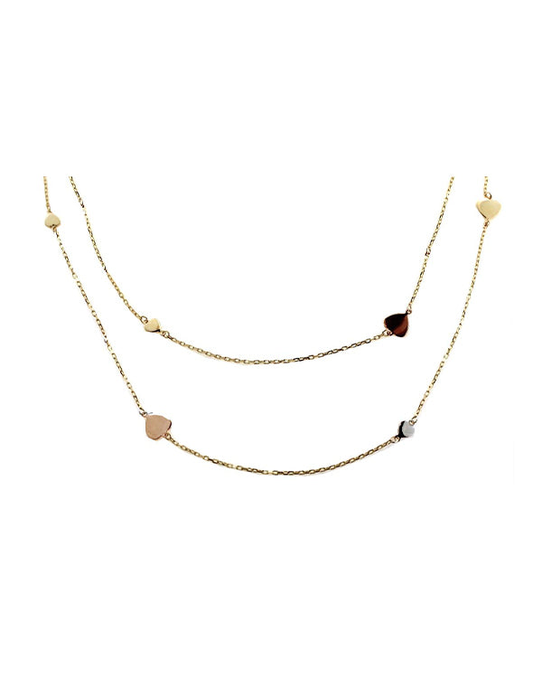 Yellow and Rose Gold Necklace