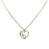 10kt Heart With Infinity Necklace