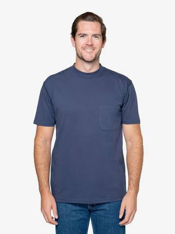 Insect Shield Men's UPF Dri-Balance Short Sleeve Pocket T-Shirt in Navy