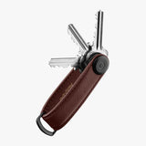 Orbitkey Key Organizer- Dark Cherry Saffiano Leather