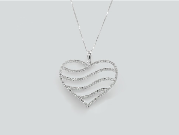 LUKA DIAMONDS- Heart Pendant w/Chain