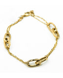 LUKA GOLD- 14kt Paper Clip + Cable Bracelet