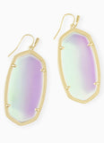 KENDRA SCOTT- Danielle Earrings in Gold/Dichroic Glass