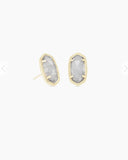 Kendra Scott- Ellie Stud Er in Gold/Slate Cats Eye