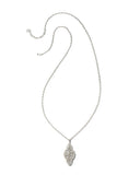 Kendra Scott- Abbie Long Pendant Necklace in Rhodium