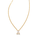 KENDRA SCOTT- Blair Pendant Necklace in Gold White Crystal