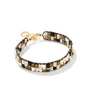 KENDRA SCOTT- Bree Gold Beaded Bracelet in Neutral Mix