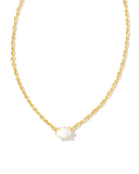 KENDRA SCOTT- Cailin Gold Pendant Necklace in Ivory Mother-of-Pearl