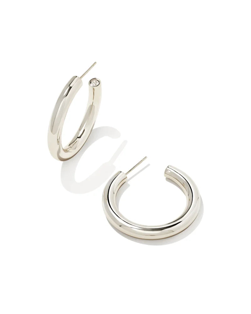Sterling Silver Hoop Earrings Dangle Earrings - Folksy