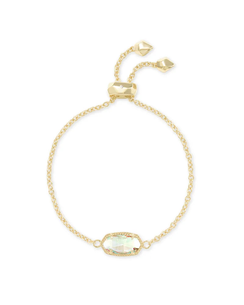 KENDRA SCOTT- Elaina Gold Adjustable Bracelet in Dichroic Glass