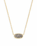 KENDRA SCOTT- Elisa Necklace in Platinum Drusy