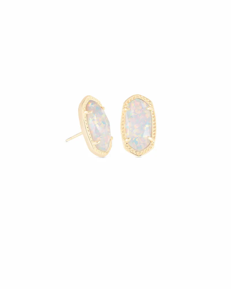 KENDRA SCOTT- Ellie Earring Gold White Kyocera Opal