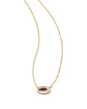 KENDRA SCOTT- Grayson Gold Pendant Necklace in Dichroic Glass