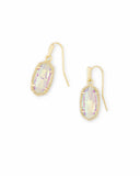 KENDRA SCOTT- Lee Gold Drop Earrings in Dichroic Glass