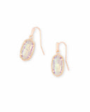 KENDRA SCOTT- Lee Rose Gold Drop Earrings in Dichroic Glass