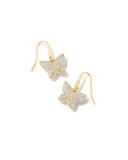 KENDRA SCOTT- Lillia Crystal Drop Earring Gold White Crystal