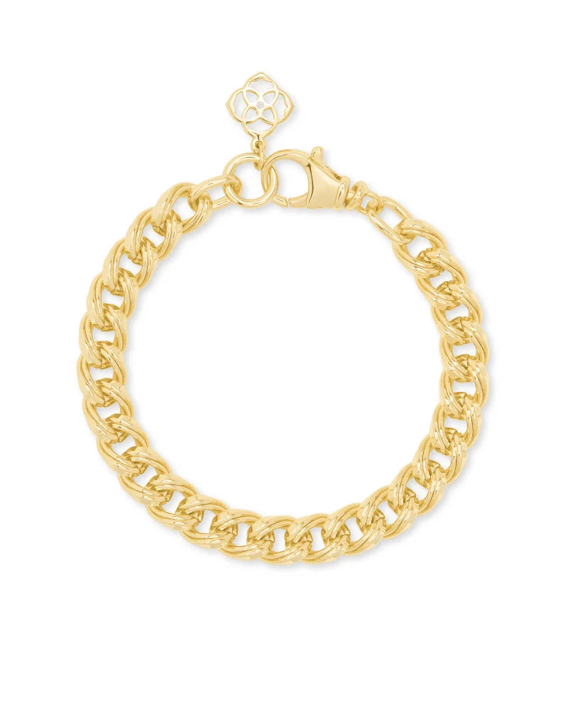 KENDRA SCOTT- Vincent Chain Bracelet in Gold Metal S/M