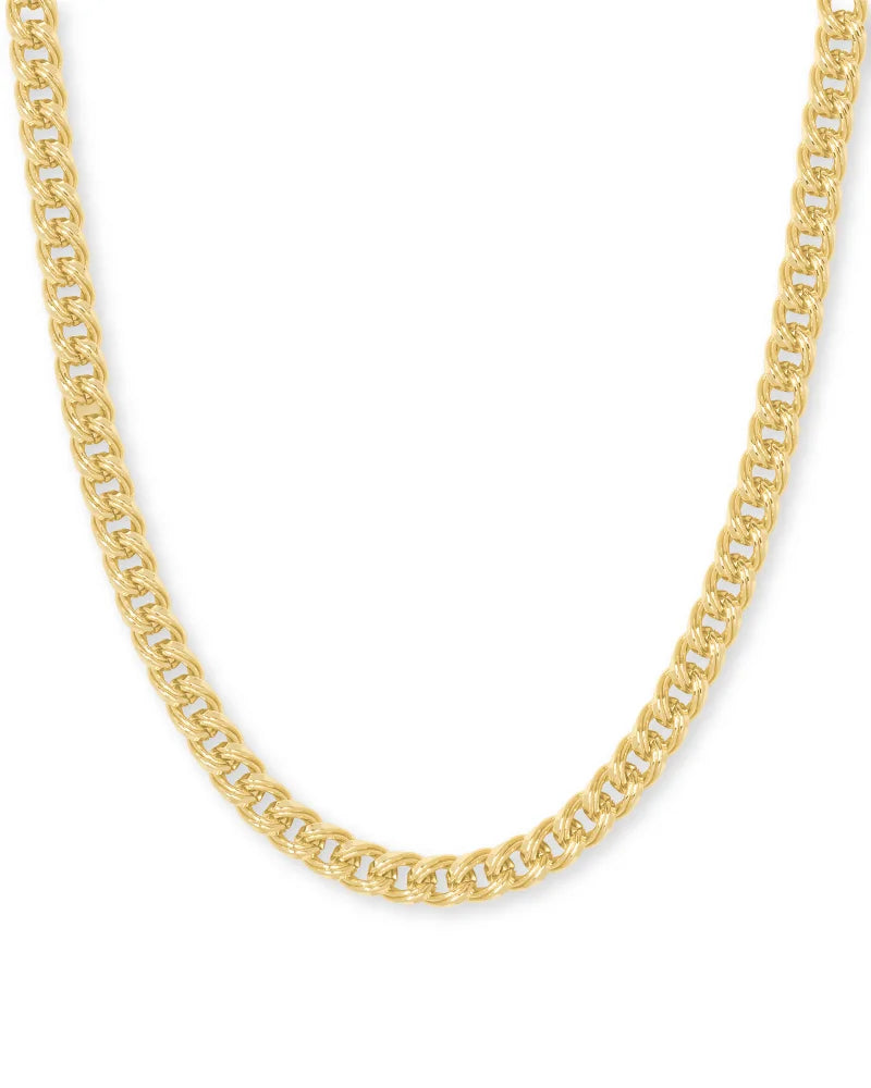 KENDRA SCOTT- Vincent Chain Necklace in Gold Metal