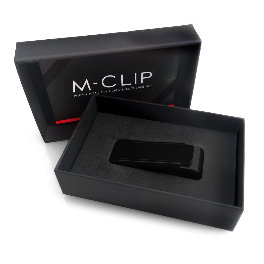 M-Clip Stainless Brushed with Polished Border Money Clip