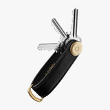 Orbitkey Key Organizer- Liquorice Black Saffiano Leather