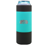 TOADFISH- Teal Non-Tipping Slim Can Cooler