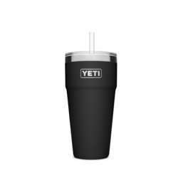 YETI- Rambler 26oz Tumbler with Straw Lid in Black